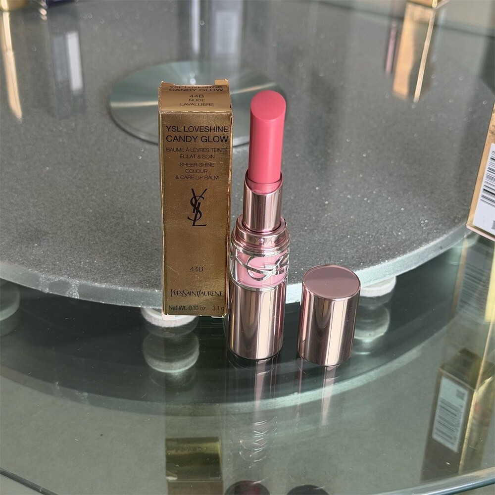 YSL Loveshine Candy Glow Lip Balm 44B Nude Lavallière Sheer Shine BNIB